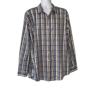 Island Sands Long Sleeve Plaid Shirt Size XXL